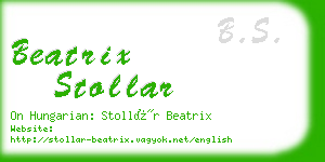 beatrix stollar business card